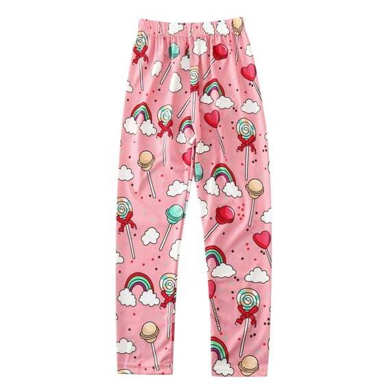 Leggings for Toddler Girls 5T-6T Girls Leggings Yoga Pants for Girls Cute Pants Kids Soft Full Length Comfy Leggings Pants Z0I-Pink, 4-5 Years