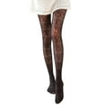 thumbnail image 1 of Leggings for Women Black Women Retro Slim Transparent Carved Lace Stockings Pantyhose Hollow Socks Tights Stocking Tights One Size, 1 of 3