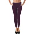 thumbnail image 1 of Leggings for Women | Comfy Cotton Leggings w/ Elastic Comfort Waist -Mato & Hash, 1 of 3
