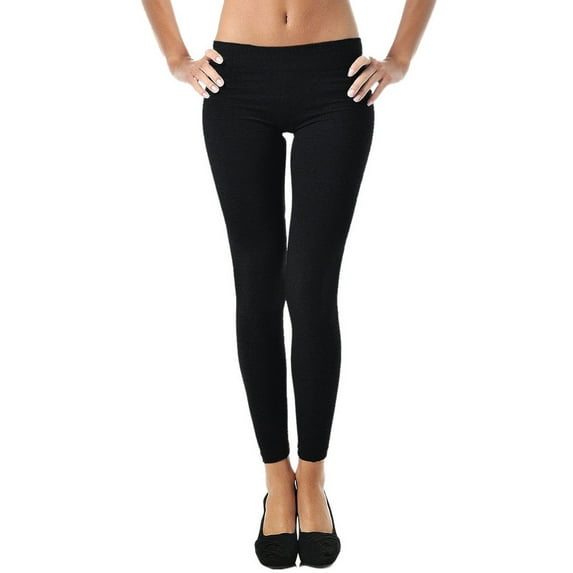 Leggings for Women | Comfy Cotton Leggings w/ Elastic Comfort Waist -Mato & Hash