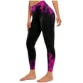 thumbnail image 1 of Leggings for Women Fashion Vintage Flame Printed High Elastic Waist Joggers Spring Casual Plus Size Workout Yoga Pants(Hot Pink,L), 1 of 6