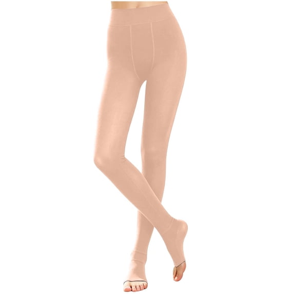 Leggings for Women Fleece Lined Thickened Winter Leggings Stretchy High Waisted Tummy Control Warm Base Layer Pants