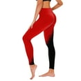 thumbnail image 1 of Leggings for Women Gradient Color High Waist Butt Lifting Yoga Full Length Pants Workout Running Leggings (XL, Red), 1 of 4