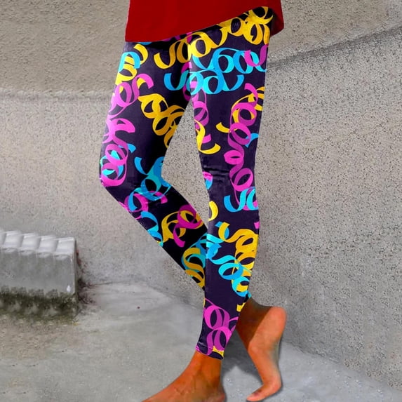 Leggings for Women Graphic Print Tights Control Sport High Waisted Soft Stretchy Yoga Pants