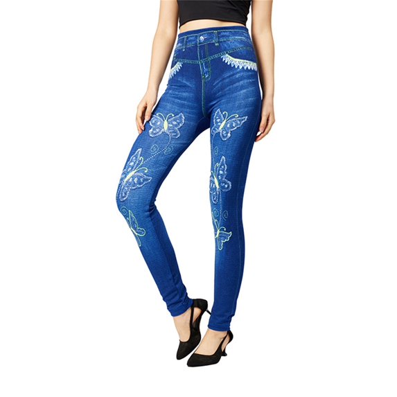 Leggings for Women High Elastic Tight Fitting Seamless Printed Outer Ninth Leggings Workout Soft Pants for Running