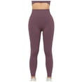 thumbnail image 1 of Leggings for Women High Waist Hip Lifting Buttery Soft Workout Yoga Pants Solid Color Running Fitness Leggings (S, Red), 1 of 7