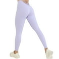 thumbnail image 1 of Leggings for Women High Waist and Butt Lifting Strethcy Yoga Pants Casual Comfortable Solid Color Leggings (S, Purple), 1 of 7