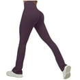 thumbnail image 1 of Leggings for Women High Waist and Butt Lifting Yoga Long Pants Comfortable Casual Solid Color Leggings (S, Purple), 1 of 3