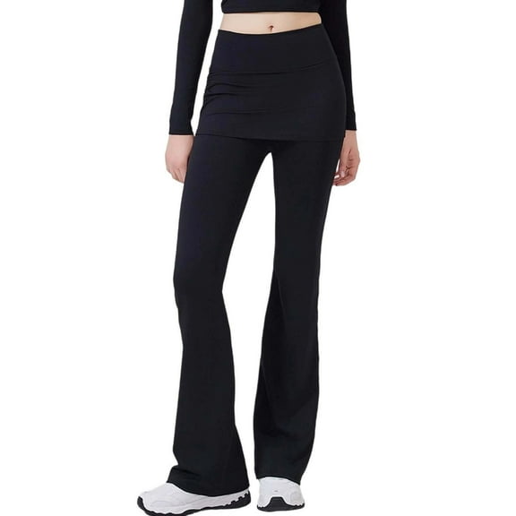 Leggings for Women High Waisted Gym Flare Activewear Pants Stretchy Sports Solid Color Casual Compression Leggings