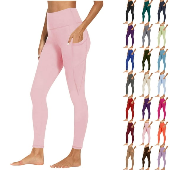 Leggings for Women, Leggings with Pockets for Women Tummy Control Workout Sports Yoga Athletic Leggings