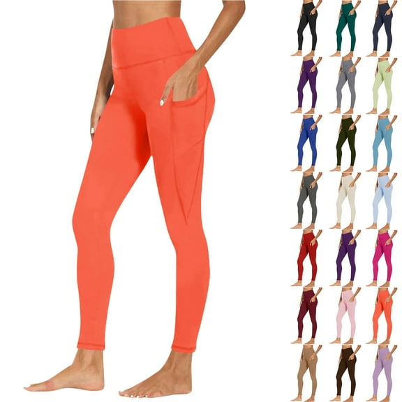 Leggings for Women, Leggings with Pockets for Women Tummy Control Workout Sports Yoga Athletic Leggings