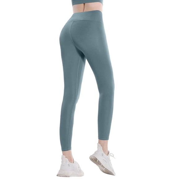 Leggings for Women Plus Size Tummy Control Elastic Waist Yoga Pants Quick Dry Casual Athletic Workout Leggings Turquoise 3XL