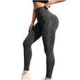 thumbnail image 1 of Leggings for Women Printed Workout High Waist and Butt Lifting Yoga Pants Comfortable Fitness Running Leggings (L, Black), 1 of 7