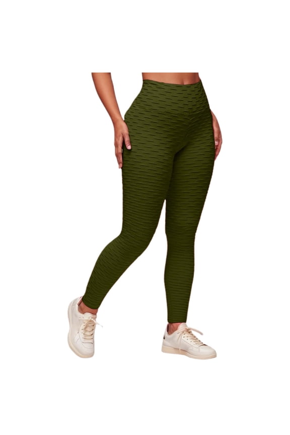 Leggings for Women Scrunch Butt Lifting High Waisted Solid Color Tight fit Quick Drying Long Yoga Pants Tummy Control Workout Athletic Leggings