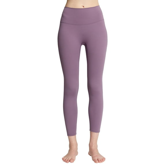 Leggings for Women Soild High Waisted Leggings Running Pilates Workout Soft Purple Pants Sizes XXL