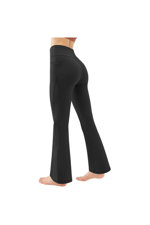 Leggings for Women Solid High Waist Casual Ankle Straight-Leg Leggings