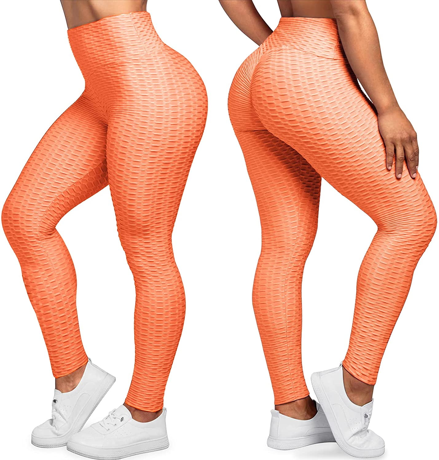 JUQDNX Anti Cellulite Peach Lifting Leggings Women Scrunch High Waisted  Yoga Pants Workout Honeycomb Booty Textured Tights : : Clothing,  Shoes & Accessories