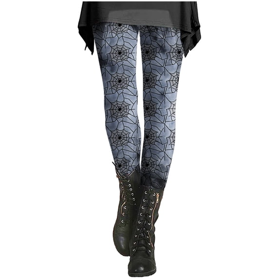 Leggings for Women Tummy Control Autumn And Winter Artistic Printed Soft Stretchy Pants Fitness Clothing XXL