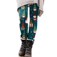 thumbnail image 1 of Leggings for Women Tummy Control Autumn Winter Christmas Pattern High Waist Floral Printed Women's Yoga Pants,Green,M, 1 of 5