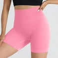 thumbnail image 1 of Leggings for Women Tummy Control Elastic High-Waisted Seamless Workout Athletic Running Leggings Yoga Shorts for Women Pink M, 1 of 4