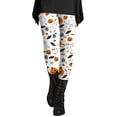 thumbnail image 1 of Leggings for Women Tummy Control Halloween High Waisted Athletic Soft Printed Workout Pants Fitness Clothing White M, 1 of 5