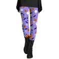 thumbnail image 1 of Leggings for Women Tummy Control Halloween High Waisted Athletic Soft Printed Workout Pants Purple Fitness Clothing XXL, 1 of 5