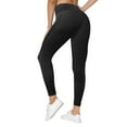 thumbnail image 1 of Leggings for Women Tummy Control High-Waist Slim-Fitting Tights Pocket Hip-Lifting Yoga Pants,Black,M, 1 of 6