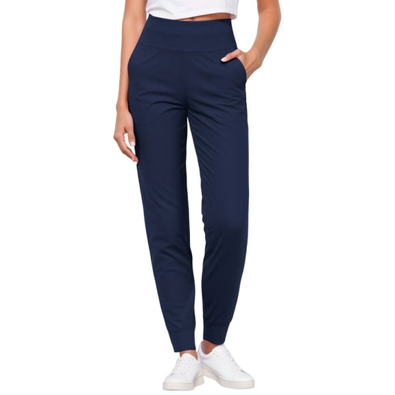 Leggings for Women Tummy Control High Waist Stretchy Running Jogger With Pockets Athletic Women's Yoga Pants,Navy,S