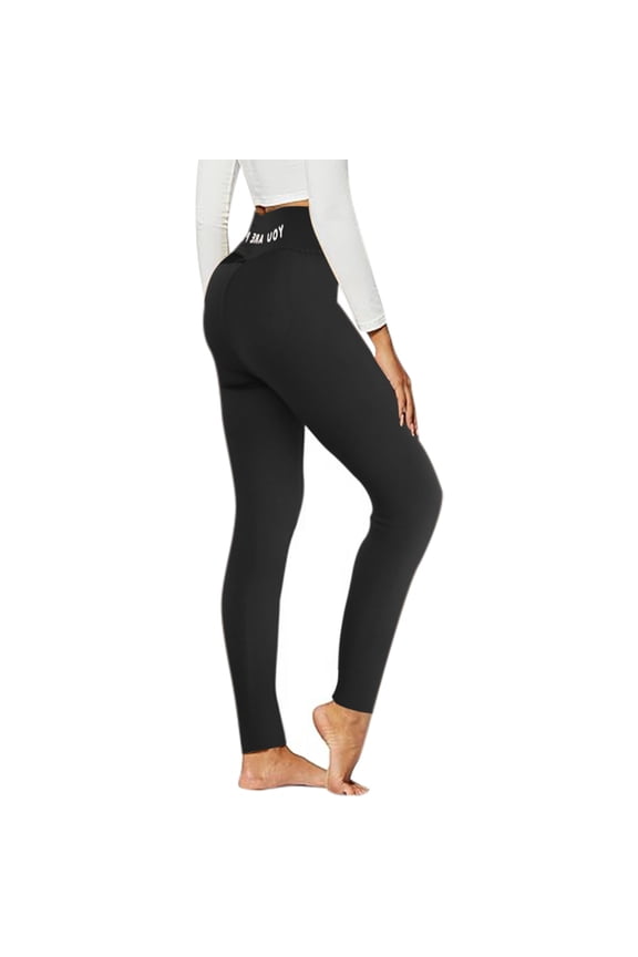 Leggings for Women Tummy Control Outer Wear High Waist Pants Tight Winter Warm Trousers