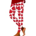 thumbnail image 1 of Leggings for Women Women's Valentine's Casual Printed Yoga Pants Elastic Soft Comfortable Slim Fit Leggings Pink L, 1 of 4