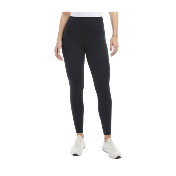 Leggings for Women - Workout Yoga Pants with Side Pockets (Black, XS)