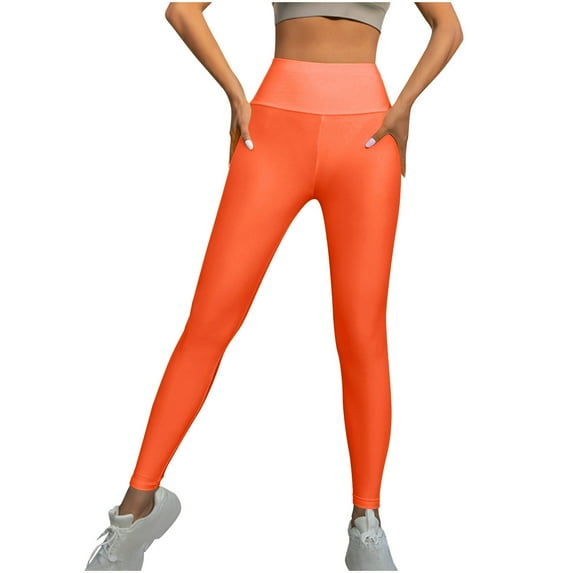 Leggings for Women Yoga Pants for Women High Waisted Stretchy Workout Leggings Tummy Control Solid Lounge Pants S-XL