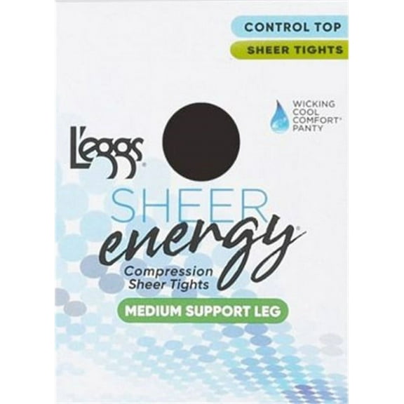 L'eggs Sheer Energy Women's Standard-Panty, Sheer Toe, Nylon Pantyhose