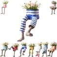 thumbnail image 1 of Leggy Pot Planter, Decorative Small Plant Funny Pot for Succulents and Live Plants, Indoor Outdoor Home and Garden Decor, 2.76 in, 1 of 7