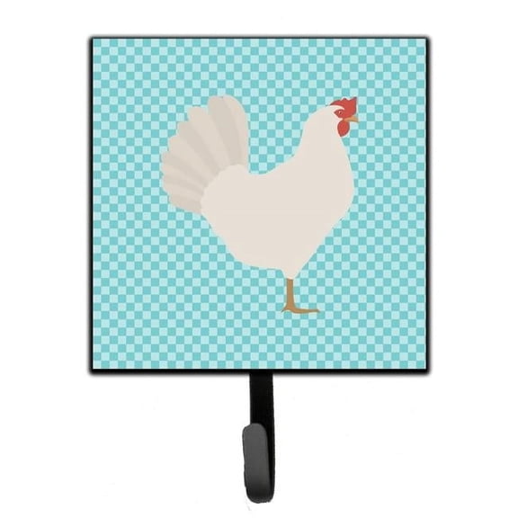 Leghorn Chicken Blue Check Leash or Key Holder