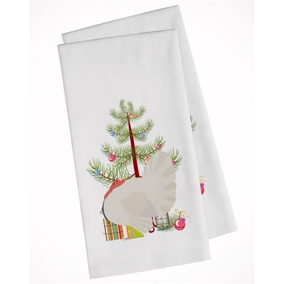 Leghorn Chicken Christmas White Kitchen Towel - Set of 2