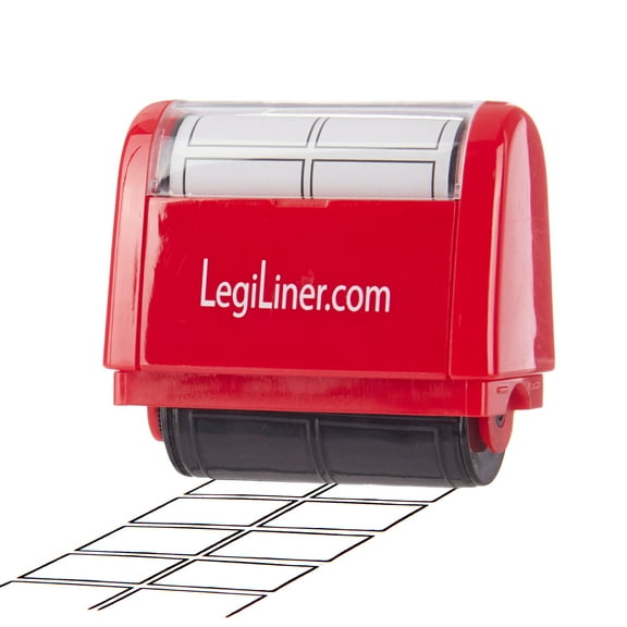 LegiLiner Self-Inking Teacher Stamp-LegiBoxes OT, Math and Handwriting Letter Boxes Rrefillable ink Roller Stamp