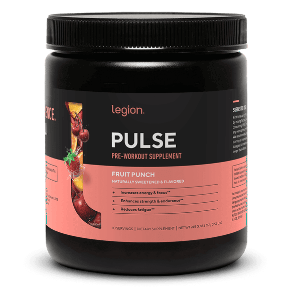 Pulse Pre-Workout Supplement Naturally Sweetened And Flavored
