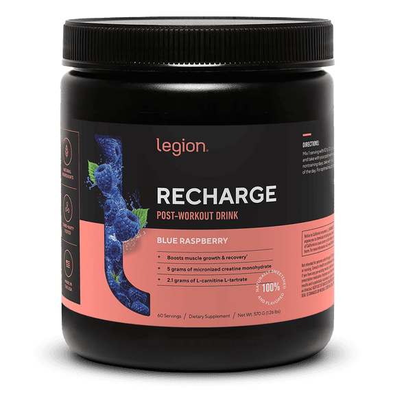 Recharge Post-Workout Recovery Supplement naturally sweetened and flavored