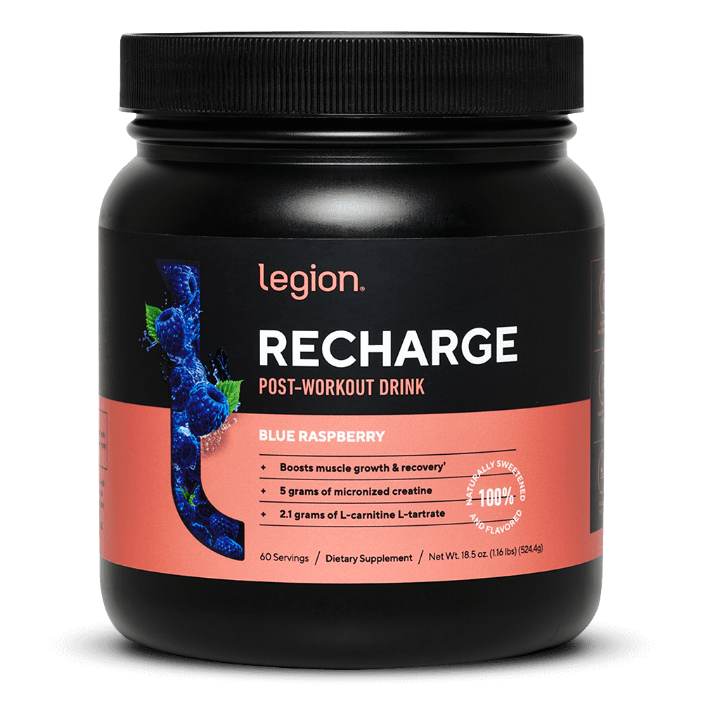 Legion Athletics Recharge Post Workout Supplement with Creatine