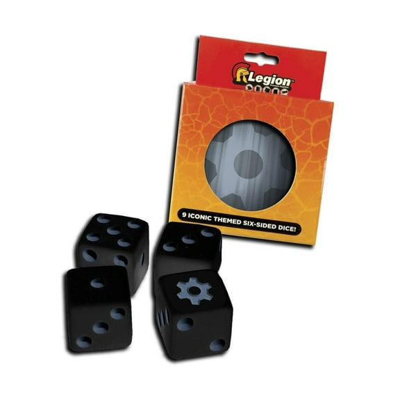Legion Events Dice Tin - Gear d6 (9) New
