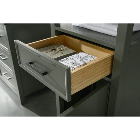 Legion Furniture 21" Pewter Green Linen Cabinet