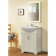 thumbnail image 1 of 24" White Sink Vanity, No Faucet, Matt White, 1 of 3