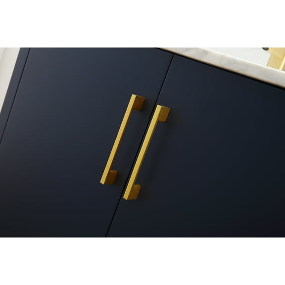 Legion Furniture 30" Blue Solid Wood Sink Vanity With Mirror