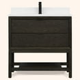 thumbnail image 1 of Legion Furniture 36" VANITY BROWN OAK FINISH KD ON LEGS WITH 1" THICK WHITE ARTIFICIAL STONE, 1 of 5