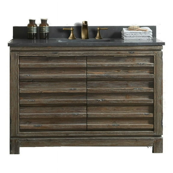 48" WOOD SINK VANITY MATCH WITH MARBLE WH 5148" TOP -NO FAUCET