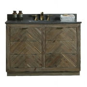 Legion Furniture 48" Contemporary Style Fir Wood Sink Vanity in Brown Finish
