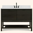thumbnail image 1 of Legion Furniture 48" VANITY BROWN OAK FINISH KD ON LEGS WITH 1" THICK WHITE ARTIFICIAL STONE, 1 of 5
