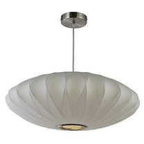 Legion Furniture LM10904-22 Oval Cocoon Ceiling Pendant White - 22 Dia. x 9.8 H in.
