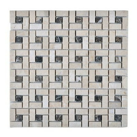 Legion Furniture MS03 Mosaic With Stone In Beige, Brown